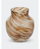 Vase tache Torsade multicolore - H. 19cm