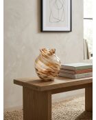 Vase tache Torsade multicolore - H. 19cm
