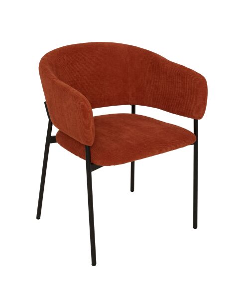Solea amberkleurige dinerfauteuil