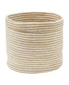 Lot de 4 Panier rond Jute couleurs assorties