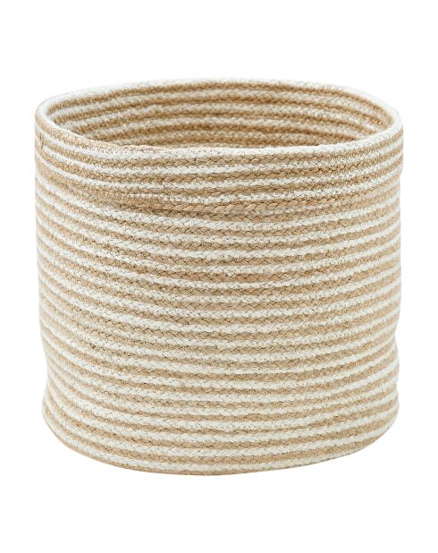 Lot de 4 Panier rond Jute couleurs assorties
