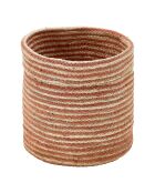 Lot de 4 Panier rond Jute couleurs assorties