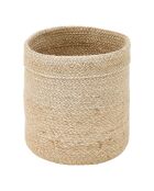 Lot de 4 Panier rond Jute couleurs assorties