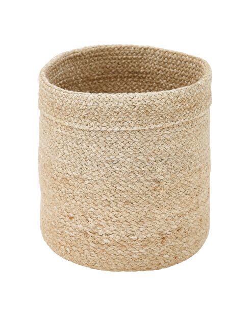 Lot de 4 Panier rond Jute couleurs assorties