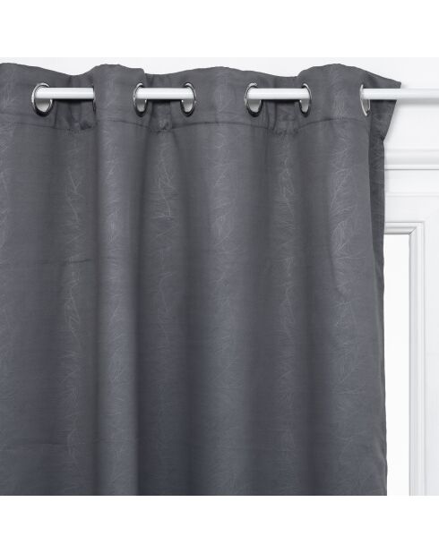 Tenda oscurante Leaves in lino beige - 140x260cm
