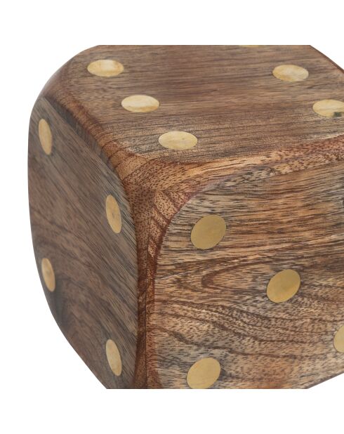 Lot de 3 Déco à poser en bois Roger marron caramel
