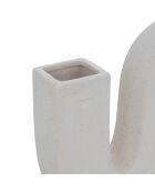 Vase, soliflore Olm blanc - H.20cm