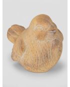 Déco à poser birdy beige - H. 13,5cm
