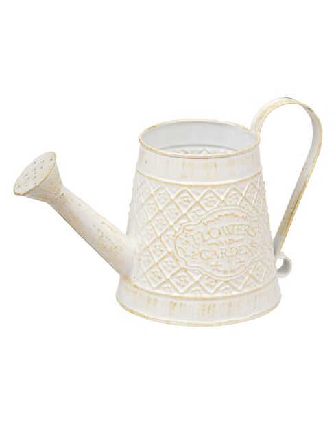 Arrosoir Tino blanc - H. 16cm