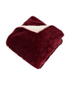 Plaid Lyno rosso granato - 130x170cm