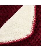 Plaid Lyno rosso granato - 130x170cm