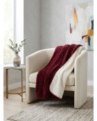 Plaid Lyno rosso granato - 130x170cm