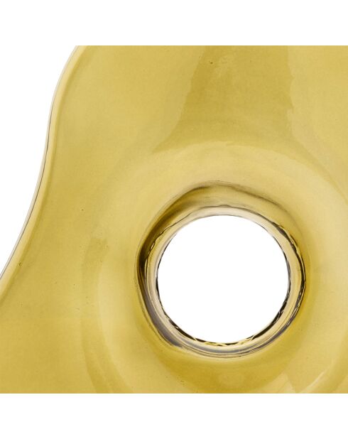 Vase en verre donut vert - H. 25cm