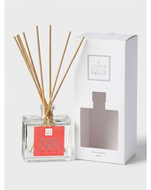 Diffuseur en verre Elea Pomme Amour rouge - 160ml