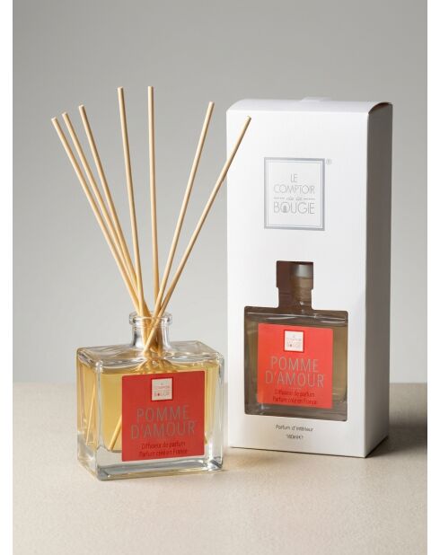 Diffuseur en verre Elea Pomme Amour rouge - 160ml