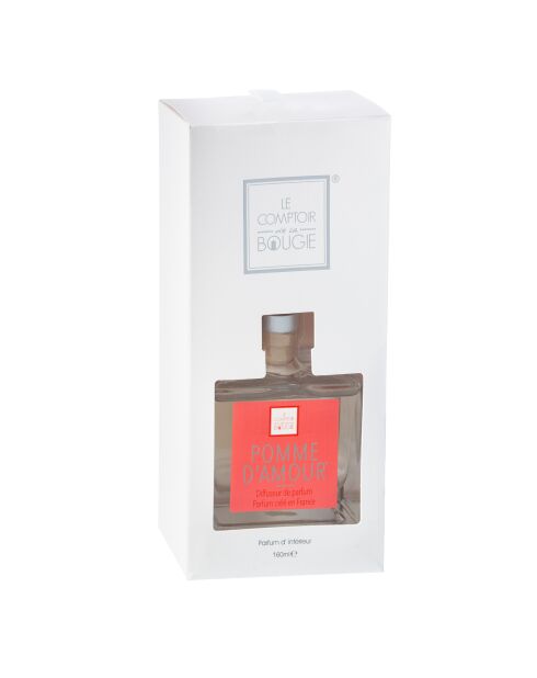 Diffuseur en verre Elea Pomme Amour rouge - 160ml