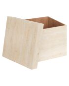 Lot de 3 Malle carre Tineo beige