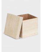 Lot de 3 Malle carre Tineo beige
