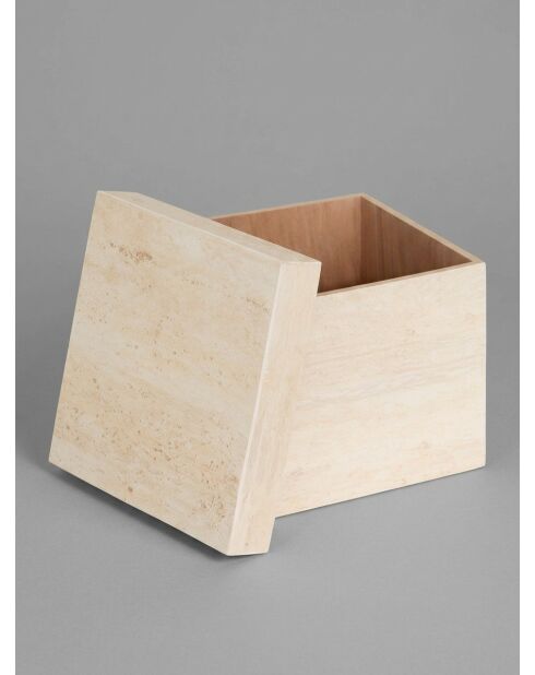 Lot de 3 Malle carre Tineo beige