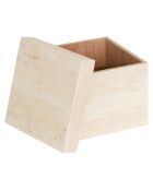 Lot de 3 Malle carre Tineo beige