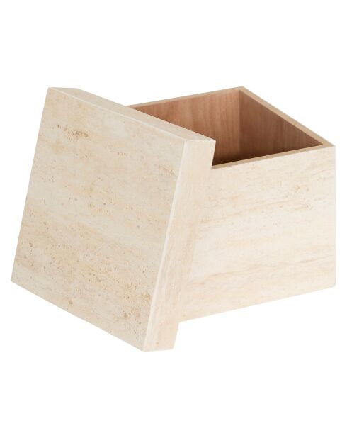 Lot de 3 Malle carre Tineo beige