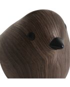 Déco à poser Oiseau Automne tabac - H.12cm