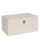 Lot de 3 Malle bouclette Carlie blanc