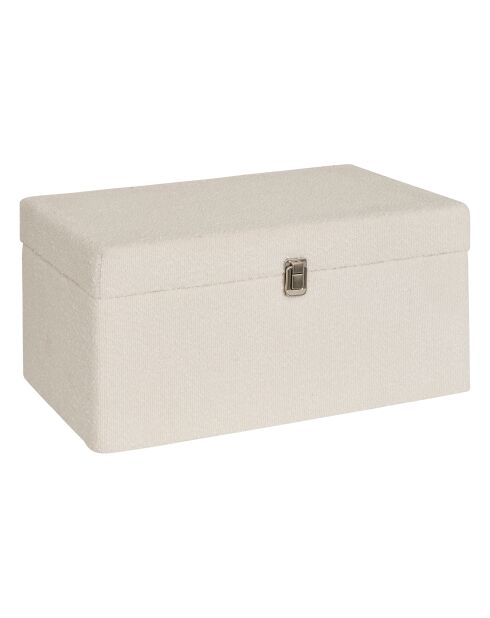 Lot de 3 Malle bouclette Carlie blanc