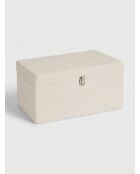 Lot de 3 Malle bouclette Carlie blanc