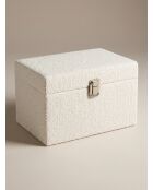 Lot de 3 Malle bouclette Carlie blanc