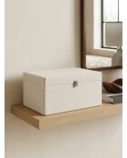 Lot de 3 Malle bouclette Carlie blanc