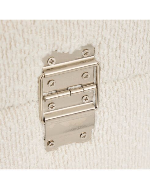 Lot de 3 Malle bouclette Carlie blanc