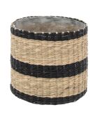 Lot de 2 Pot pour plante beige lin - D.16cm /H.16cm