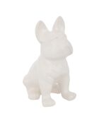 Déco à poser Chien Eden blanc - H. 22cm