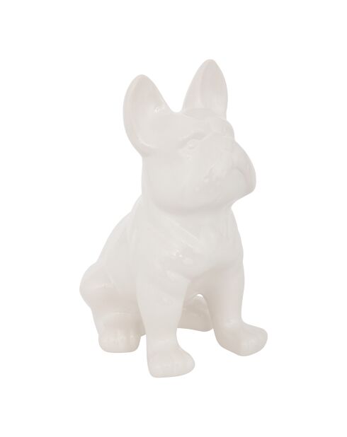 Déco à poser Chien Eden blanc - H. 22cm