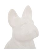 Déco à poser Chien Eden blanc - H. 22cm