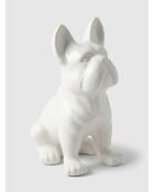 Déco à poser Chien Eden blanc - H. 22cm