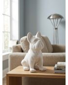 Déco à poser Chien Eden blanc - H. 22cm