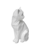 Décoration Chat blanc - H. 20cm