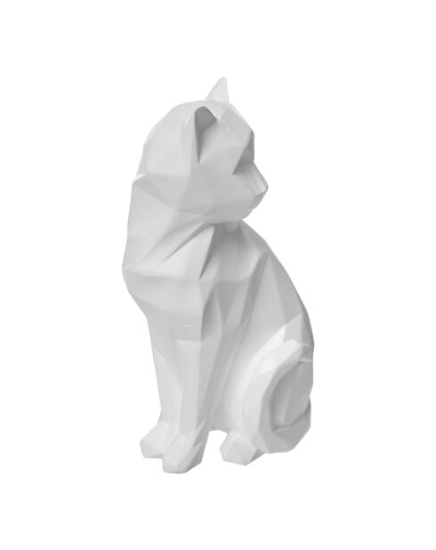 Décoration Chat blanc - H. 20cm