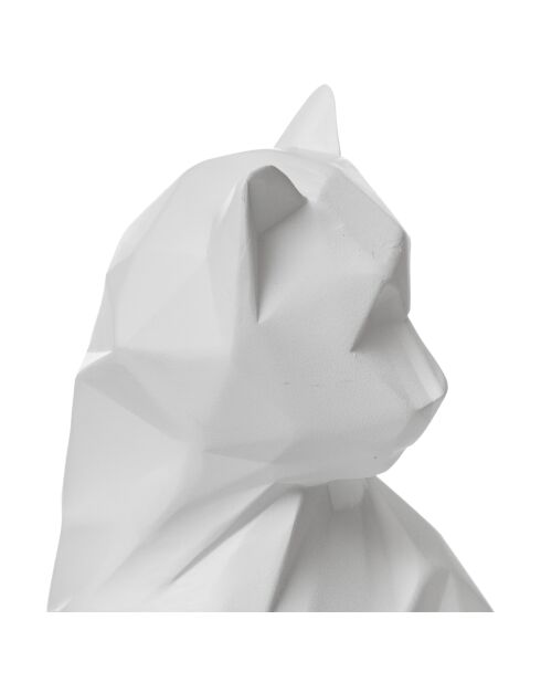 Décoration Chat blanc - H. 20cm