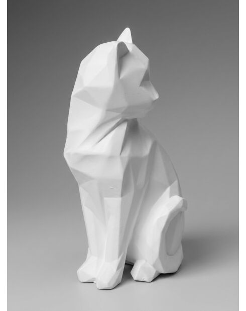 Décoration Chat blanc - H. 20cm