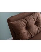 Divano letto singolo Sando 1 posto marrone chiaro - 60x175 cm
