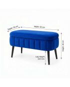 Pouffe Oslo Babyface sax blue - 90x46x35 cm