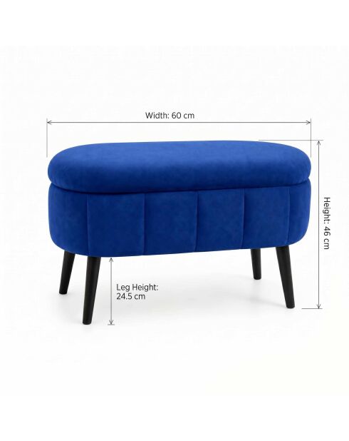 Pouffe Mini Oslo sax blue - 60x46x35 cm