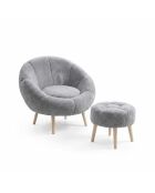 Set aus Ohrensessel und Sitzsack von Lida, 75 x 100 x 42 cm/45 x 45 cm