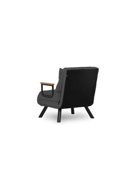 Canapé-lit 1 place Sando Single gris clair - 60x175 cm