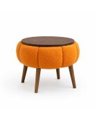 Papatya orangefarbener Beistelltisch - 45x44 cm