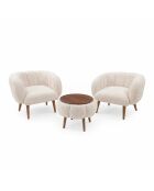 Lotus Wellsoft beige set van schommelstoel en salontafel - 3 stuks