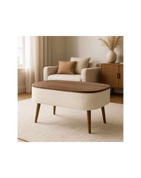 Tavolino Noya bianco - 90x43x60 cm